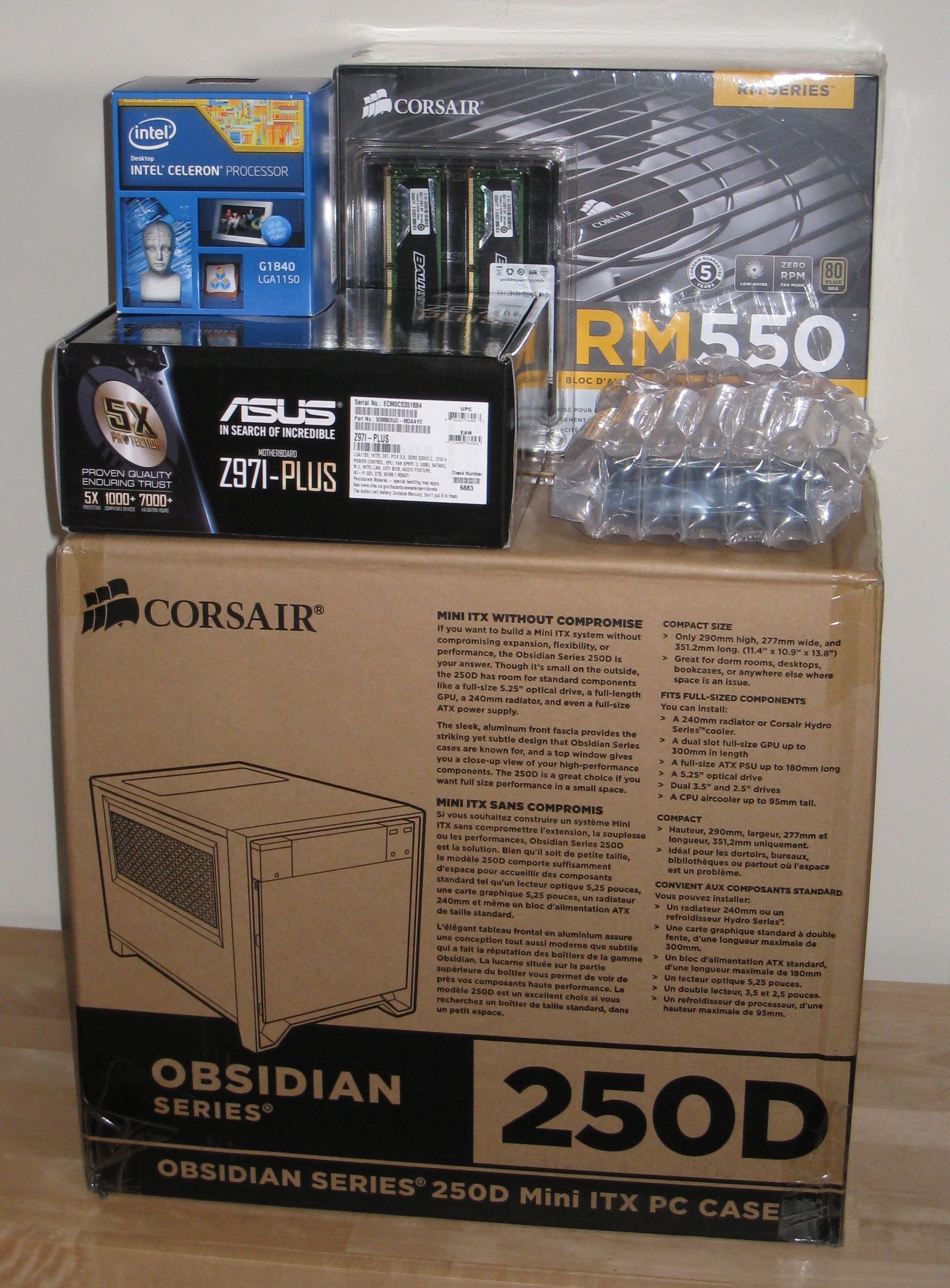 stack of parts