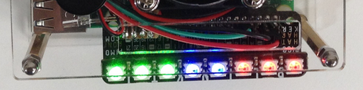 raspberry pi with blinkt on