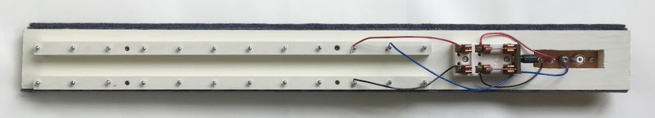 Empty peg board