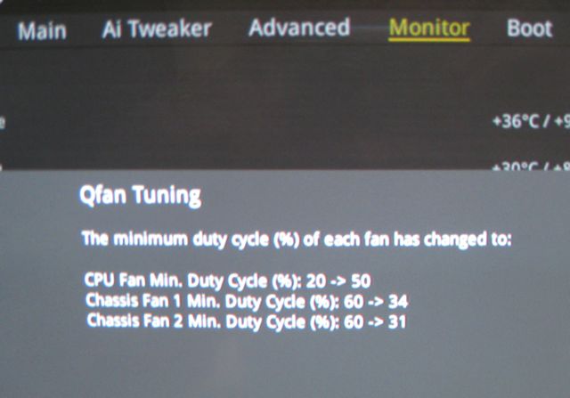 fan tuning screen