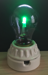RGB LED showing green