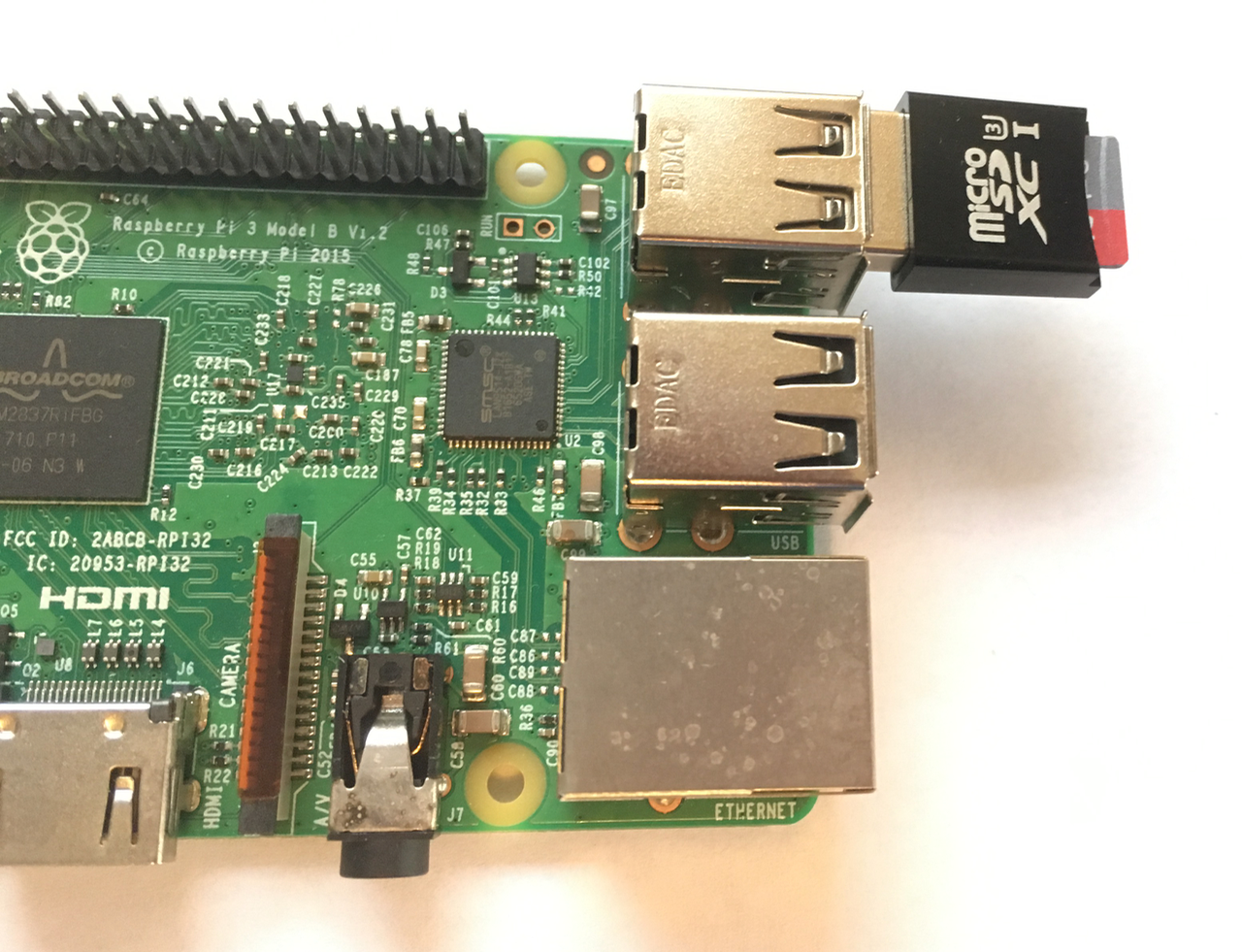 Installed card reader