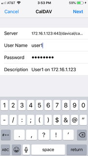 Add CalDAV page