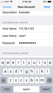 More Mail info - middle