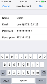 New Mail Account