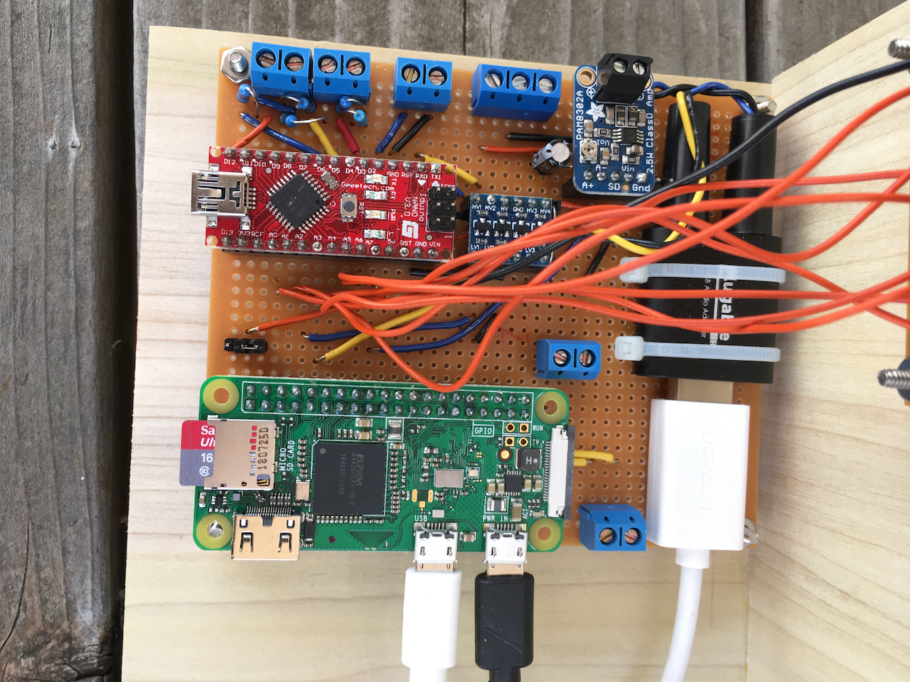 Closeup of circuit board