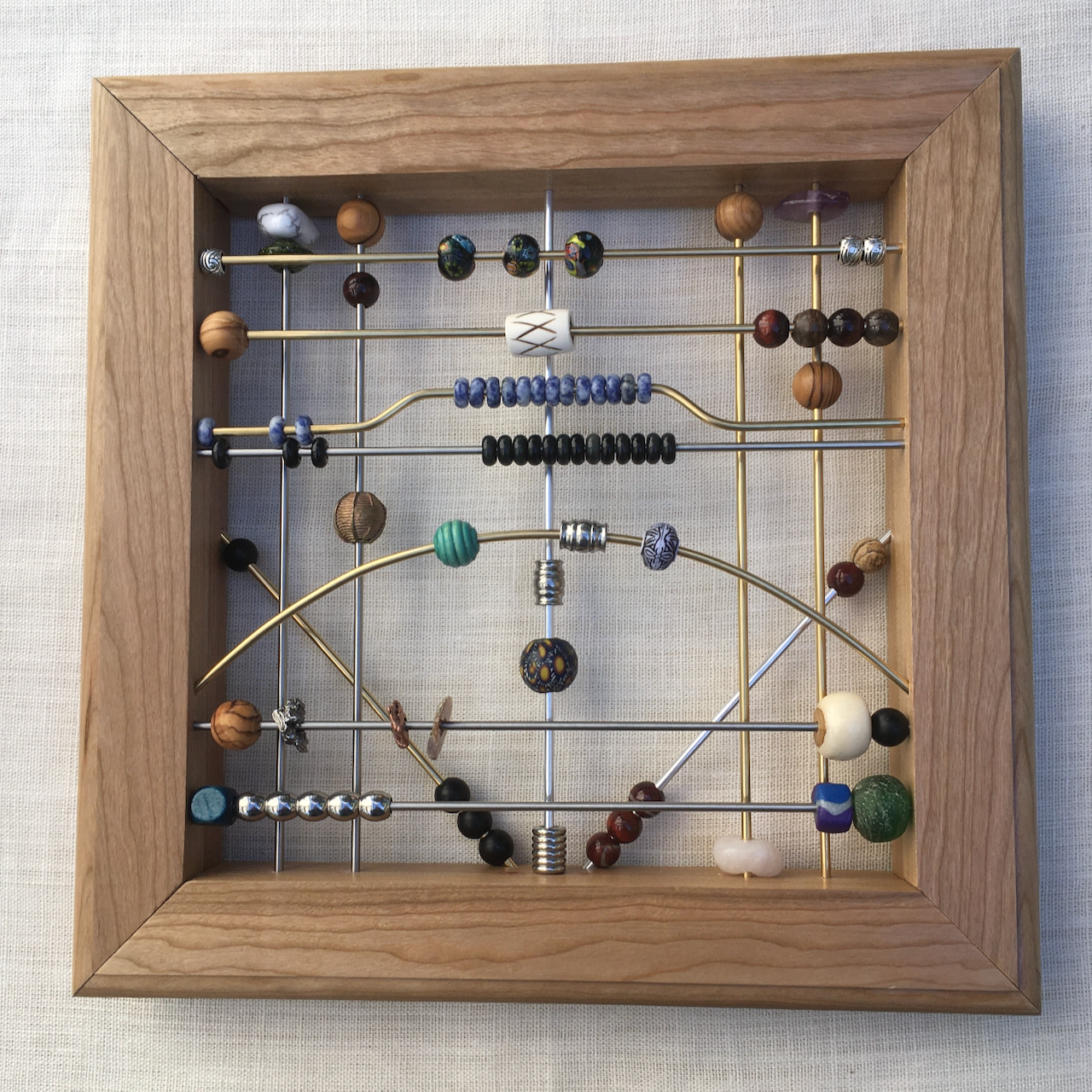 Patterning frame with beads