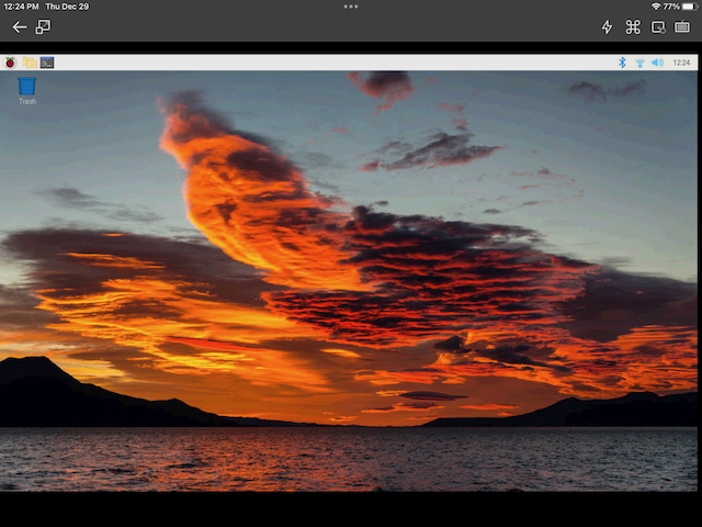 Remoter VNC Raspberry Pi shared screen