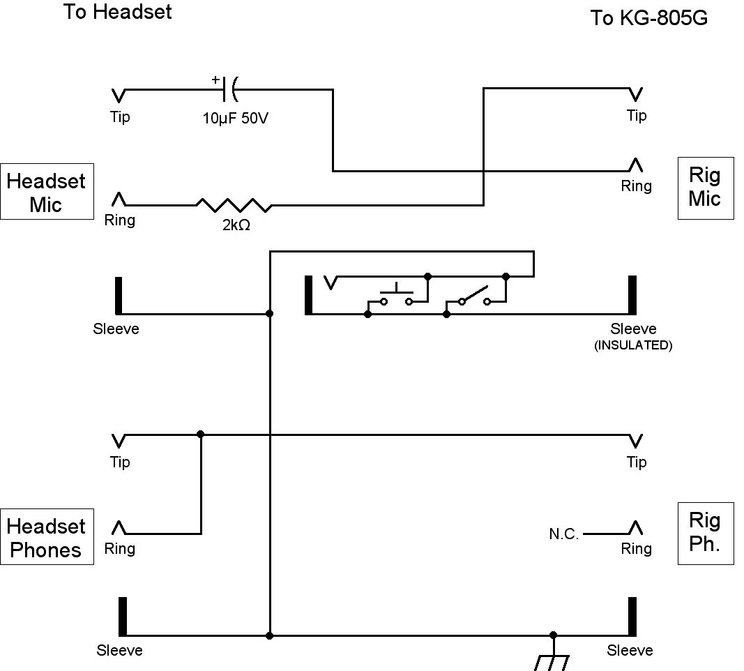 Wouxon KG-805G Adapter Schematic