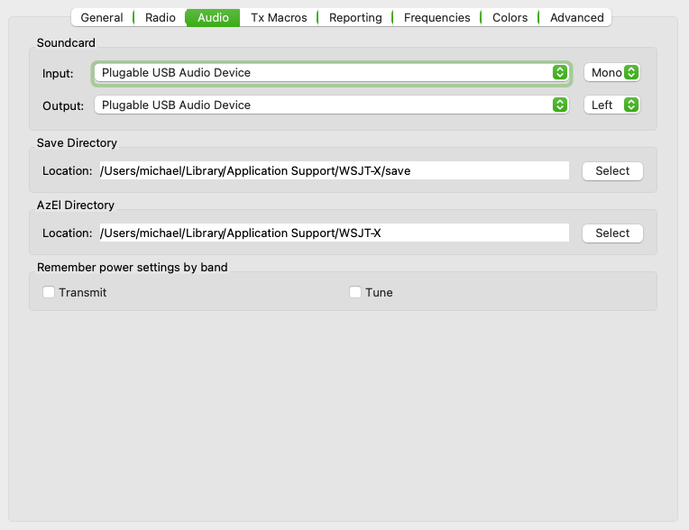 WSJT-X Audio Settings